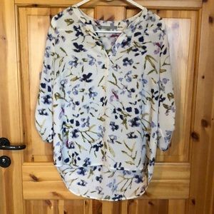 Split neck blouse